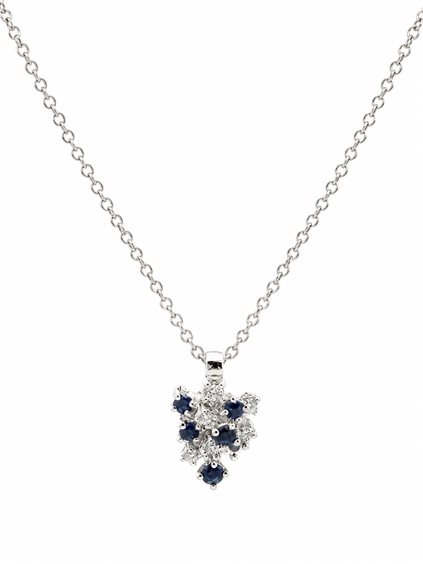 Collar Comete Mujer in Oro Zaffiro 0.20 Ct GLB 531 - GLB 531
